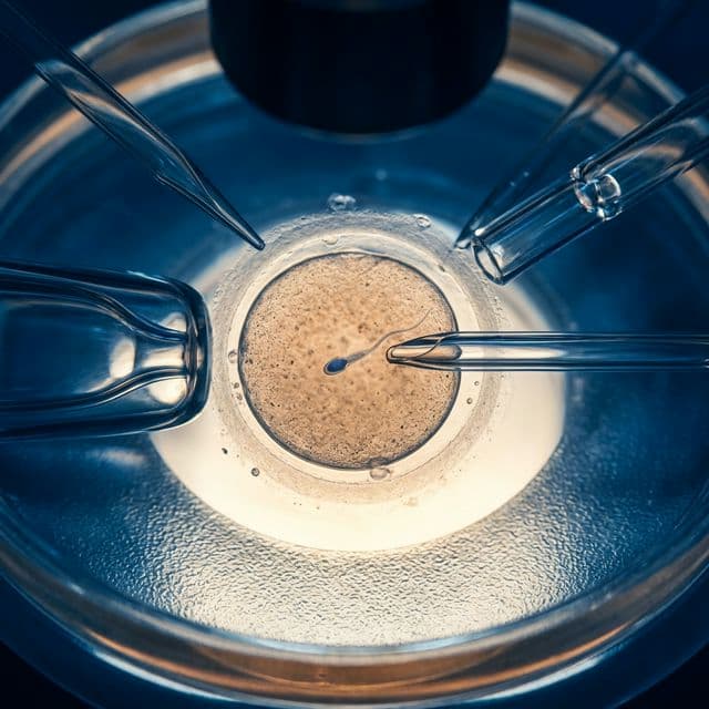 ICSI Procedure under microscope